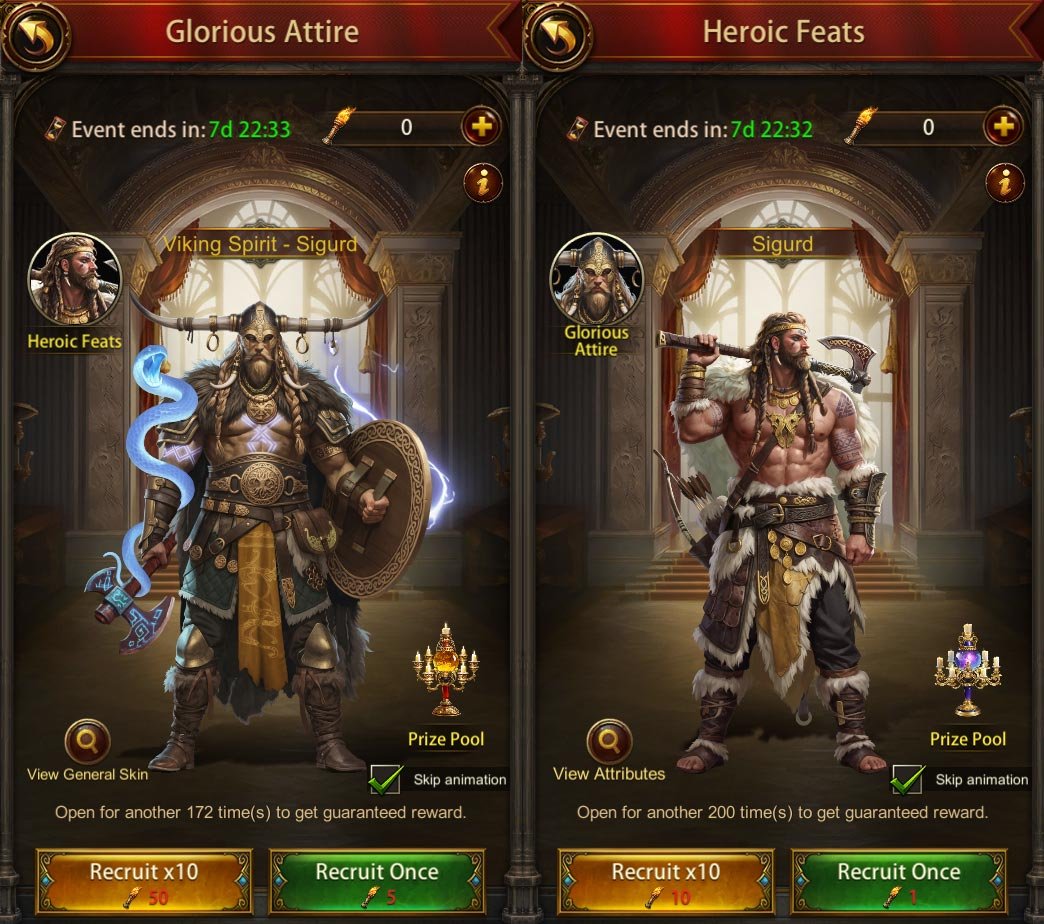 Get General Sigurd & His Skin Viking Spirit - Sigurd at Evony 2024 Regata Storica