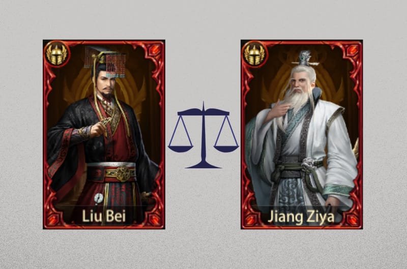 Evony Barracks Officer Liu Bei vs. Jiang Ziya