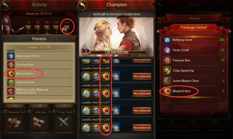 Some Regular Ways to Get Blood of Ares